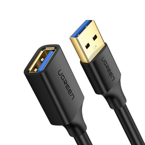 Ugreen kabel przewód przedłużacz przejściówka USB 3.0 (żeński) - USB 3.0 (męski) 1m czarny (10368) Ugreen kabel przewód przedłużacz przejściówka USB 3.0 (żeński) - USB 3.0 (męski) 1m czarny (10368)