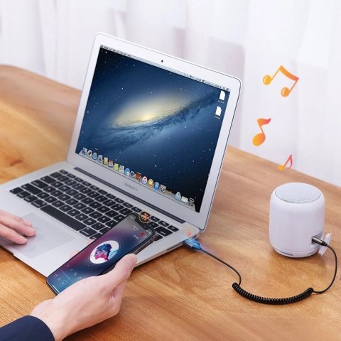 Ugreen odbiornik dźwięku Bluetooth 5.3 kabel USB adapter audio AUX jack czarny (70601 CM309) Ugreen odbiornik dźwięku Bluetooth 5.3 kabel USB adapter audio AUX jack czarny (70601 CM309)