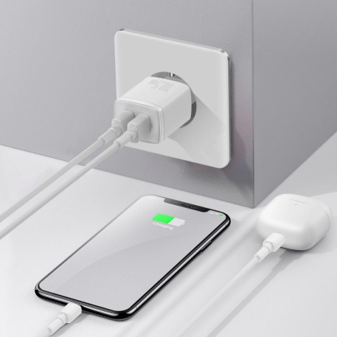 Baseus Compact ładowarka sieciowa 2x USB 10.5W biały (CCXJ010202) Baseus Compact ładowarka sieciowa 2x USB 10.5W biały (CCXJ010202)