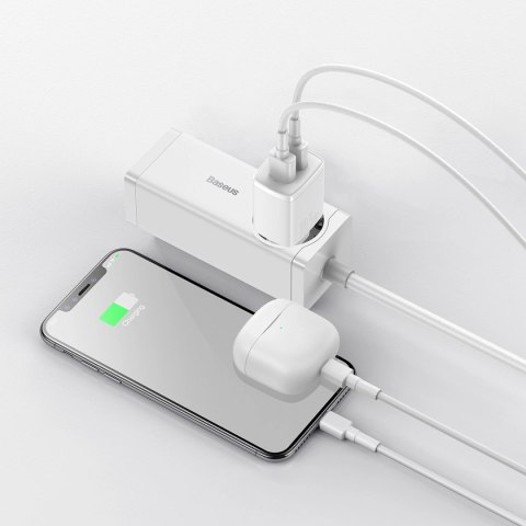 Baseus Compact ładowarka sieciowa 2x USB 10.5W biały (CCXJ010202) Baseus Compact ładowarka sieciowa 2x USB 10.5W biały (CCXJ010202)