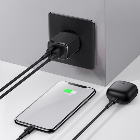 Baseus Compact ładowarka sieciowa 2x USB 10.5W czarny (CCXJ010201) Baseus Compact ładowarka sieciowa 2x USB 10.5W czarny (CCXJ010201)