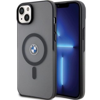 Etui BMW Signature MagSafe na iPhone 14 Plus - czarne