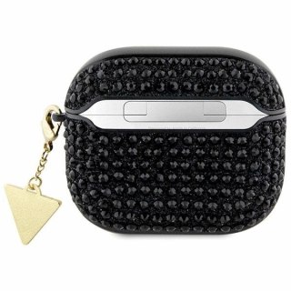 Etui Guess Rhinestone Triangle Charm na AirPods 3 - czarne