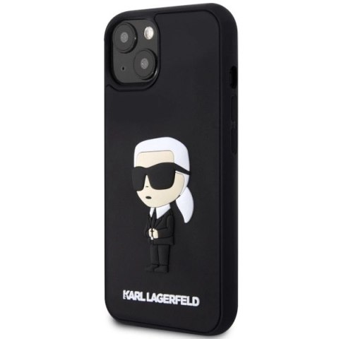 Etui Karl Lagerfeld Rubber Ikonik 3D na iPhone 14 Plus - czarne