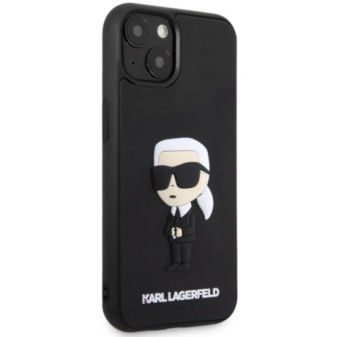 Etui Karl Lagerfeld Rubber Ikonik 3D na iPhone 14 Plus - czarne