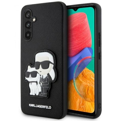 Etui Karl Lagerfeld Saffiano Karl&Choupette na Samsung Galaxy A34 5G - czarne Etui Karl Lagerfeld Saffiano Karl&Choupette na Samsung Galaxy A34 5G - czarne