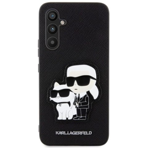 Etui Karl Lagerfeld Saffiano Karl&Choupette na Samsung Galaxy A34 5G - czarne Etui Karl Lagerfeld Saffiano Karl&Choupette na Samsung Galaxy A34 5G - czarne