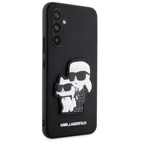 Etui Karl Lagerfeld Saffiano Karl&Choupette na Samsung Galaxy A34 5G - czarne Etui Karl Lagerfeld Saffiano Karl&Choupette na Samsung Galaxy A34 5G - czarne