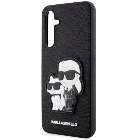 Etui Karl Lagerfeld Saffiano Karl&Choupette na Samsung Galaxy A34 5G - czarne Etui Karl Lagerfeld Saffiano Karl&Choupette na Samsung Galaxy A34 5G - czarne