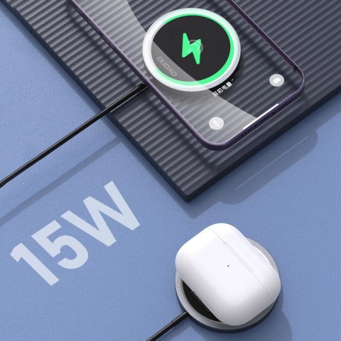 Ładowarka indukcyjna MagSafe 15W Dudao - czarna Ładowarka indukcyjna MagSafe 15W Dudao - czarna