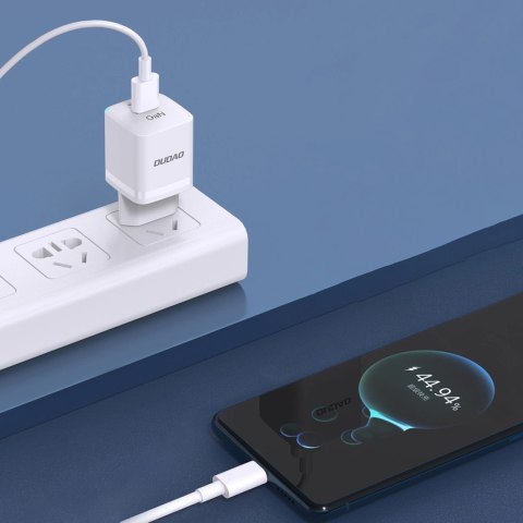 Ładowarka sieciowa GaN 33W PPS USB C/USB Dudao A13Pro - biała Ładowarka sieciowa GaN 33W PPS USB C/USB Dudao A13Pro - biała