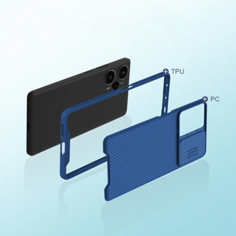 Pancerne etui Xiaomi Redmi Note 12 Turbo / Xiaomi Poco F5 z osłoną na aparat Nillkin CamShield Pro Case - czarne Pancerne etui Xiaomi Redmi Note 12 Turbo / Xiaomi Poco F5 z osłoną na aparat Nillkin CamShield Pro Case - czarne
