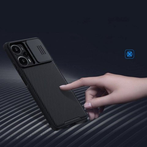 Pancerne etui Xiaomi Redmi Note 12 Turbo / Xiaomi Poco F5 z osłoną na aparat Nillkin CamShield Pro Case - czarne Pancerne etui Xiaomi Redmi Note 12 Turbo / Xiaomi Poco F5 z osłoną na aparat Nillkin CamShield Pro Case - czarne