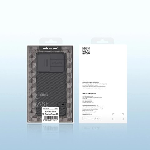 Pancerne etui Xiaomi Redmi Note 12 Turbo / Xiaomi Poco F5 z osłoną na aparat Nillkin CamShield Pro Case - czarne Pancerne etui Xiaomi Redmi Note 12 Turbo / Xiaomi Poco F5 z osłoną na aparat Nillkin CamShield Pro Case - czarne