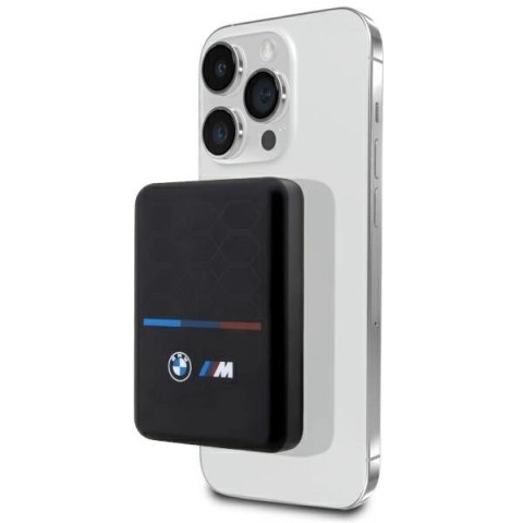 Powerbank indukcyjny BMW M Collection MagSafe 5W 3000mAh + kabel - czarny Powerbank indukcyjny BMW M Collection MagSafe 5W 3000mAh + kabel - czarny