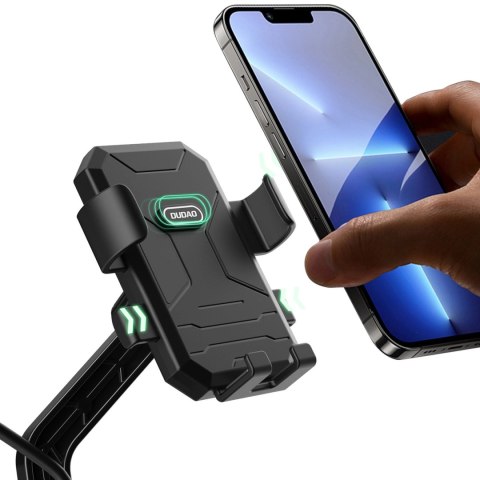 Uchwyt rowerowy / motocyklowy do telefonu Dudao F7C+ - czarny Uchwyt rowerowy / motocyklowy do telefonu Dudao F7C+ - czarny