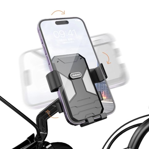 Uchwyt rowerowy / motocyklowy do telefonu Dudao F7C+ - czarny Uchwyt rowerowy / motocyklowy do telefonu Dudao F7C+ - czarny