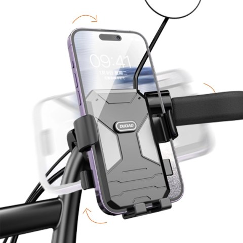 Uchwyt rowerowy / motocyklowy do telefonu Dudao F7C - czarny Uchwyt rowerowy / motocyklowy do telefonu Dudao F7C - czarny