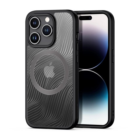 Etui Dux Ducis Aimo Mag z MagSafe na iPhone 15 Pro - czarne Etui Dux Ducis Aimo Mag z MagSafe na iPhone 15 Pro - czarne
