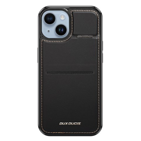Etui portfel Dux Ducis Rafi Mag z podstawką 3w1 do iPhone 14 Plus z MagSafe i blokadą RFID - czarne Etui portfel Dux Ducis Rafi Mag z podstawką 3w1 do iPhone 14 Plus z MagSafe i blokadą RFID - czarne