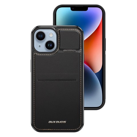 Etui portfel Dux Ducis Rafi Mag z podstawką 3w1 do iPhone 14 Plus z MagSafe i blokadą RFID - czarne Etui portfel Dux Ducis Rafi Mag z podstawką 3w1 do iPhone 14 Plus z MagSafe i blokadą RFID - czarne