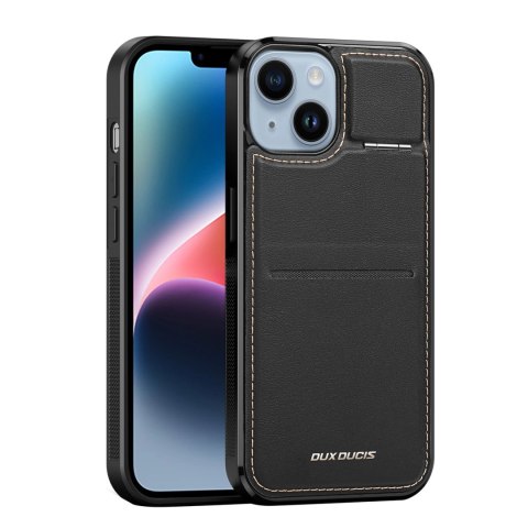 Etui portfel Dux Ducis Rafi Mag z podstawką 3w1 do iPhone 14 Plus z MagSafe i blokadą RFID - czarne Etui portfel Dux Ducis Rafi Mag z podstawką 3w1 do iPhone 14 Plus z MagSafe i blokadą RFID - czarne