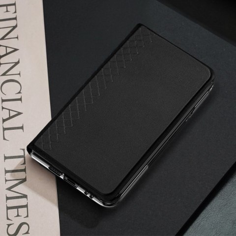 Skórzane etui Dux Ducis Bril z klapką i portfelem do Google Pixel Fold - czarne Skórzane etui Dux Ducis Bril z klapką i portfelem do Google Pixel Fold - czarne
