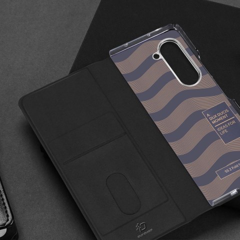 Skórzane etui z klapką i portfelem do Samsung Galaxy Z Fold5 5G Dux Ducis Bril - czarne Skórzane etui z klapką i portfelem do Samsung Galaxy Z Fold5 5G Dux Ducis Bril - czarne