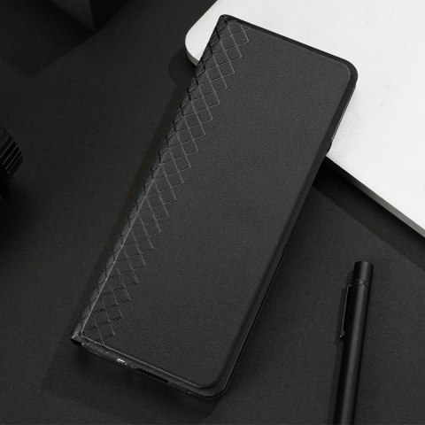 Skórzane etui z klapką i portfelem do Samsung Galaxy Z Fold5 5G Dux Ducis Bril - czarne Skórzane etui z klapką i portfelem do Samsung Galaxy Z Fold5 5G Dux Ducis Bril - czarne