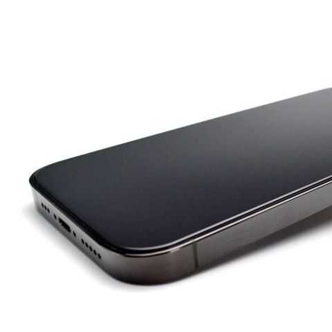 Szkło hartowane 9H z ramką montażową do iPhone 15 Pro Max Wozinsky Premium Glass - czarne Szkło hartowane 9H z ramką montażową do iPhone 15 Pro Max Wozinsky Premium Glass - czarne