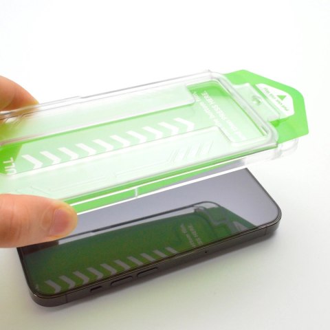 Szkło hartowane 9H z ramką montażową do iPhone 15 Pro Max Wozinsky Premium Glass - czarne Szkło hartowane 9H z ramką montażową do iPhone 15 Pro Max Wozinsky Premium Glass - czarne