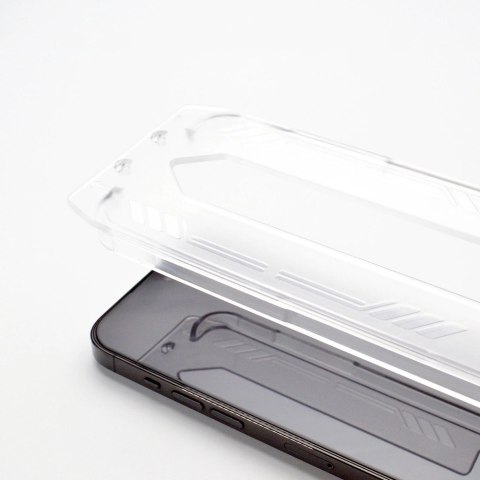 Szkło hartowane 9H z ramką montażową do iPhone 15 Pro Max Wozinsky Premium Glass - czarne Szkło hartowane 9H z ramką montażową do iPhone 15 Pro Max Wozinsky Premium Glass - czarne