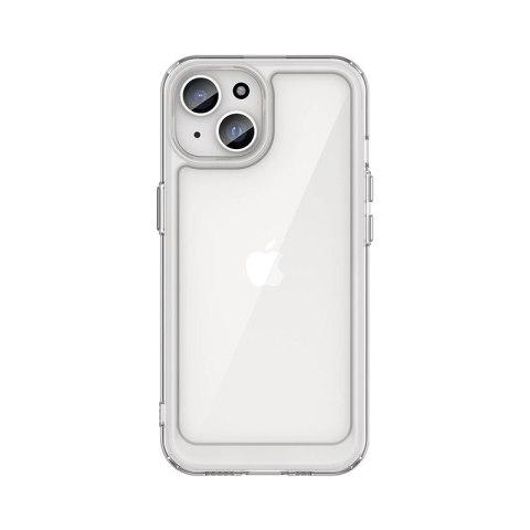 Wzmocnione etui Outer Space z elastyczną ramką do iPhone 15 - przezroczyste Wzmocnione etui Outer Space z elastyczną ramką do iPhone 15 - przezroczyste
