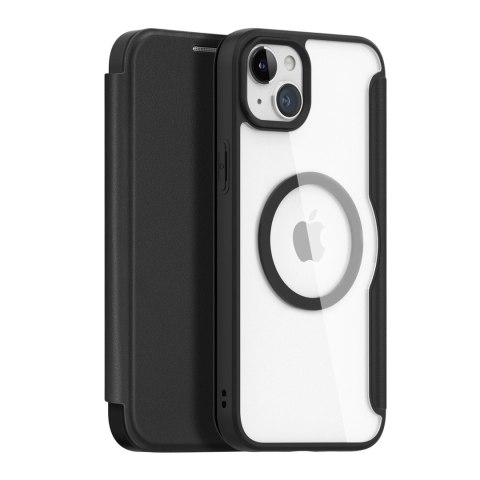 Etui Dux Ducis Skin X Pro na iPhone 15 Plus z MagSafe i klapką - czarne Etui Dux Ducis Skin X Pro na iPhone 15 Plus z MagSafe i klapką - czarne