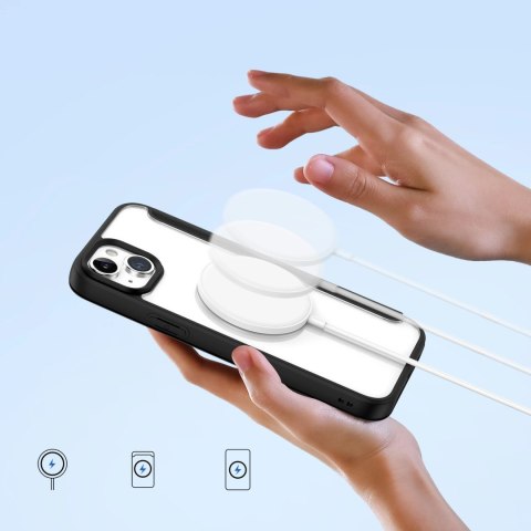 Etui Dux Ducis Skin X Pro na iPhone 15 Plus z MagSafe i klapką - czarne Etui Dux Ducis Skin X Pro na iPhone 15 Plus z MagSafe i klapką - czarne