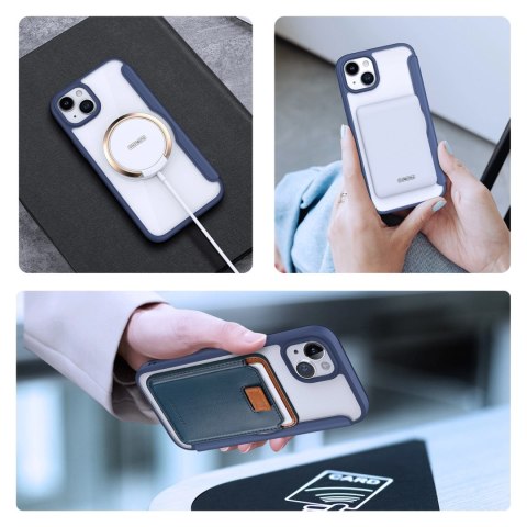 Etui Dux Ducis Skin X Pro na iPhone 15 Plus z MagSafe i klapką - niebieskie Etui Dux Ducis Skin X Pro na iPhone 15 Plus z MagSafe i klapką - niebieskie