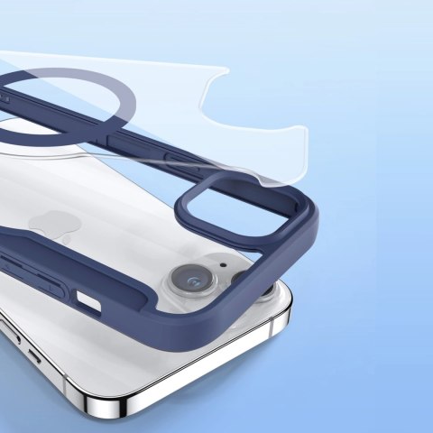 Etui Dux Ducis Skin X Pro na iPhone 15 Plus z MagSafe i klapką - niebieskie Etui Dux Ducis Skin X Pro na iPhone 15 Plus z MagSafe i klapką - niebieskie