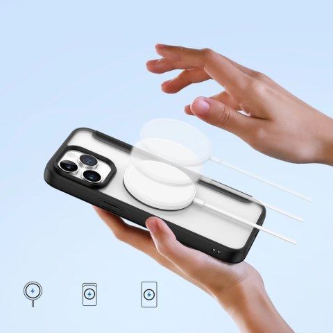 Etui Dux Ducis Skin X Pro na iPhone 15 Pro Max z MagSafe i klapką - czarne Etui Dux Ducis Skin X Pro na iPhone 15 Pro Max z MagSafe i klapką - czarne