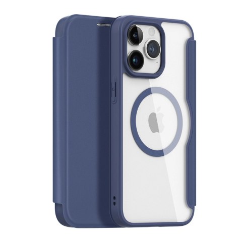 Etui Dux Ducis Skin X Pro na iPhone 15 Pro Max z MagSafe i klapką - niebieskie Etui Dux Ducis Skin X Pro na iPhone 15 Pro Max z MagSafe i klapką - niebieskie