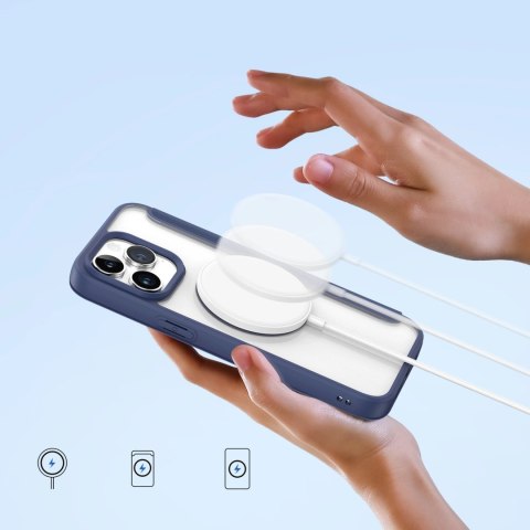 Etui Dux Ducis Skin X Pro na iPhone 15 Pro Max z MagSafe i klapką - niebieskie Etui Dux Ducis Skin X Pro na iPhone 15 Pro Max z MagSafe i klapką - niebieskie