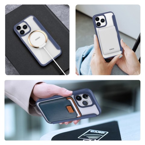 Etui Dux Ducis Skin X Pro na iPhone 15 Pro Max z MagSafe i klapką - niebieskie Etui Dux Ducis Skin X Pro na iPhone 15 Pro Max z MagSafe i klapką - niebieskie