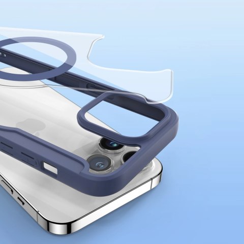 Etui Dux Ducis Skin X Pro na iPhone 15 Pro Max z MagSafe i klapką - niebieskie Etui Dux Ducis Skin X Pro na iPhone 15 Pro Max z MagSafe i klapką - niebieskie