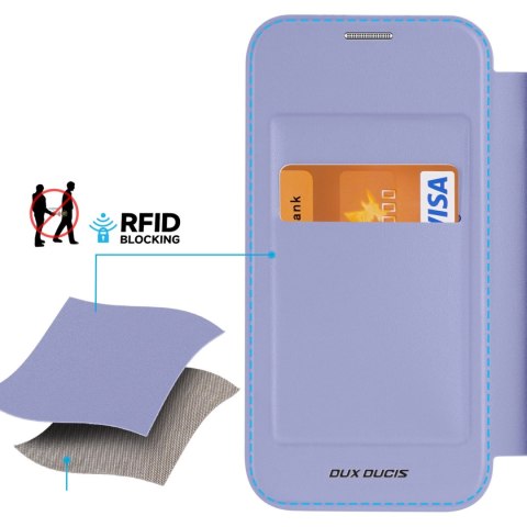 Etui Dux Ducis Skin X Pro na iPhone 15 Pro z MagSafe i klapką - fioletowe Etui Dux Ducis Skin X Pro na iPhone 15 Pro z MagSafe i klapką - fioletowe