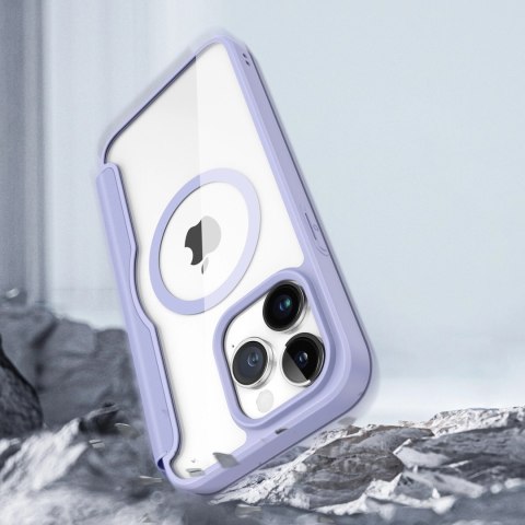 Etui Dux Ducis Skin X Pro na iPhone 15 Pro z MagSafe i klapką - fioletowe Etui Dux Ducis Skin X Pro na iPhone 15 Pro z MagSafe i klapką - fioletowe