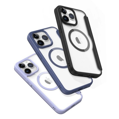 Etui Dux Ducis Skin X Pro na iPhone 15 Pro z MagSafe i klapką - niebieskie Etui Dux Ducis Skin X Pro na iPhone 15 Pro z MagSafe i klapką - niebieskie