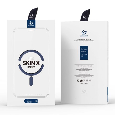 Etui Dux Ducis Skin X Pro na iPhone 15 Pro z MagSafe i klapką - niebieskie Etui Dux Ducis Skin X Pro na iPhone 15 Pro z MagSafe i klapką - niebieskie
