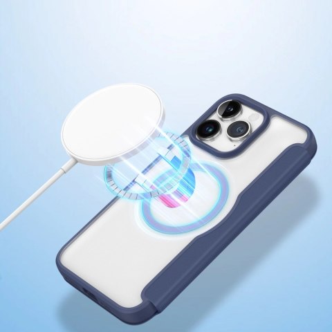 Etui Dux Ducis Skin X Pro na iPhone 15 Pro z MagSafe i klapką - niebieskie Etui Dux Ducis Skin X Pro na iPhone 15 Pro z MagSafe i klapką - niebieskie