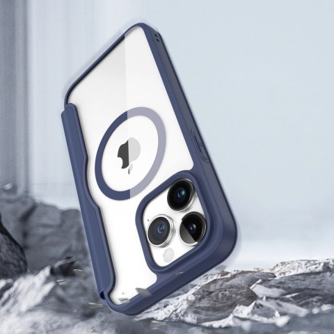 Etui Dux Ducis Skin X Pro na iPhone 15 Pro z MagSafe i klapką - niebieskie Etui Dux Ducis Skin X Pro na iPhone 15 Pro z MagSafe i klapką - niebieskie