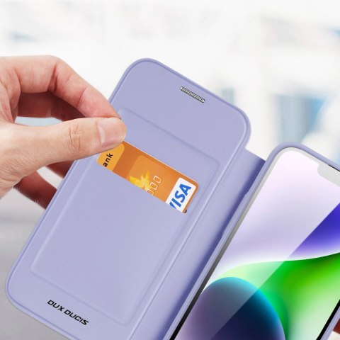 Etui Dux Ducis Skin X Pro na iPhone 15 z MagSafe i klapką - fioletowe Etui Dux Ducis Skin X Pro na iPhone 15 z MagSafe i klapką - fioletowe