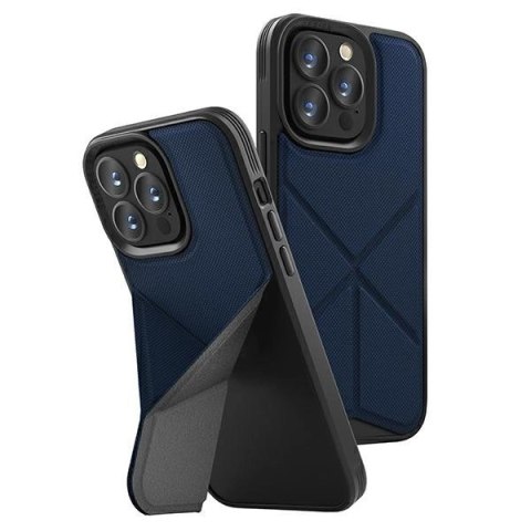 Etui UNIQ Transforma Magclick Charging na iPhone 14 Pro Max - niebieskie